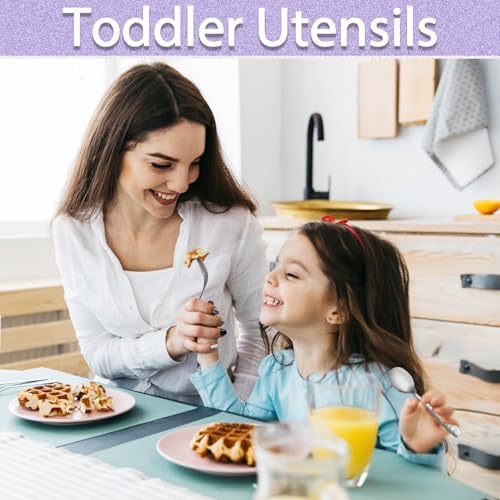 Stainless Steel Toddler Spoons Set for Self-Feeding