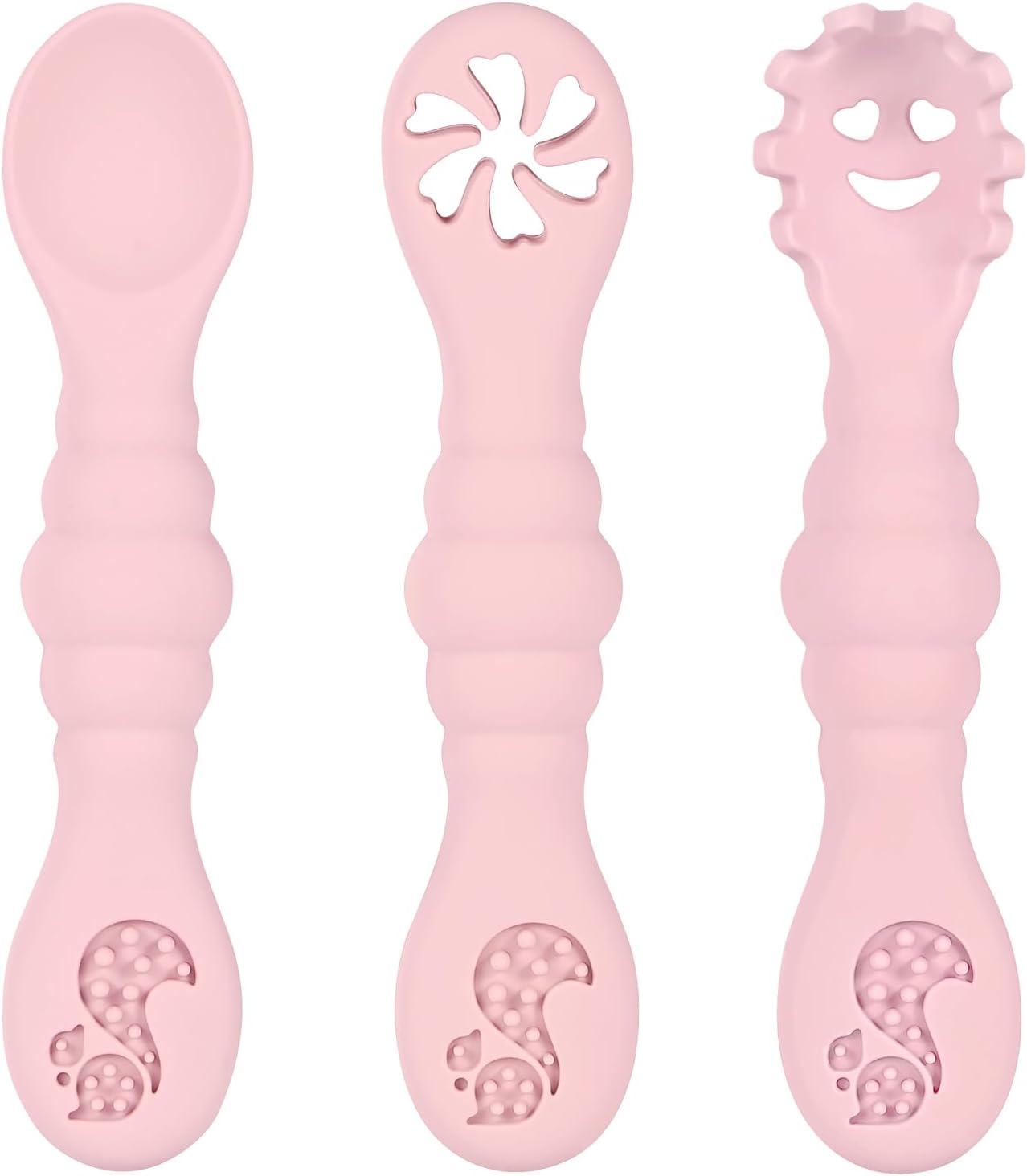 Perfect Silicone Baby Spoons for self-feeding