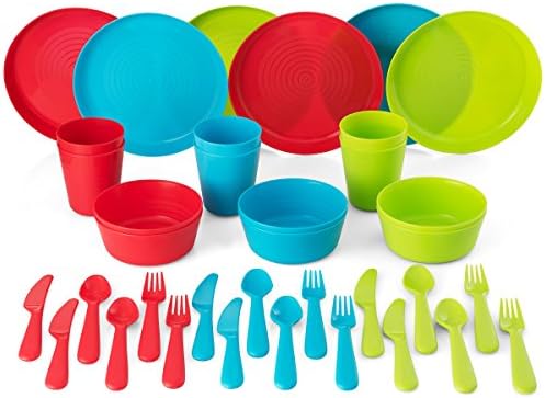 High-Quality Kids Plastic Dinnerware Reusable Set for Toddler Child