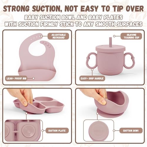 MIICASA Silicone Baby Feeding Set