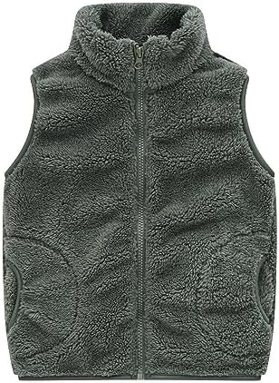Stylish Toddler Boys Girls Fleece Vest for Kids - Fall Winter Warm Outwear