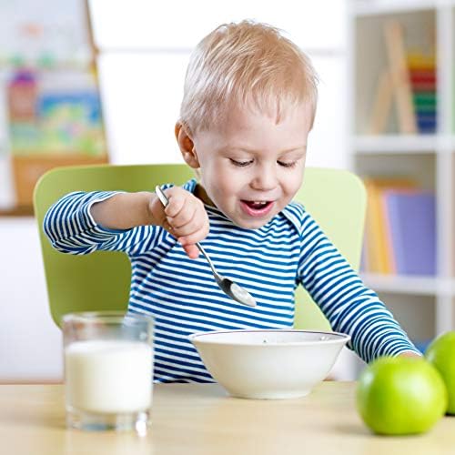 9-Piece Stainless Steel Kids Spoons Set for Preschoolers and Children