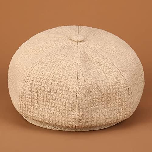 Womens Retro Octagonal Newsboy Cap