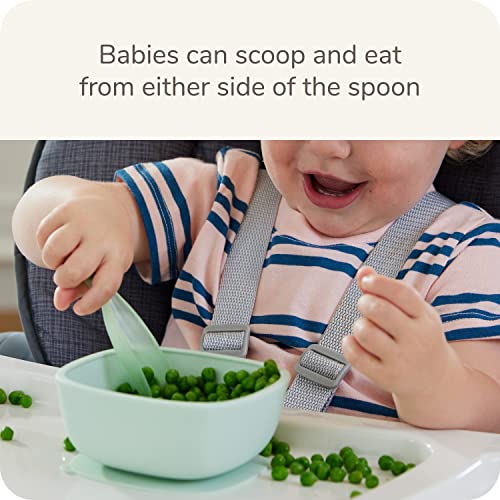 NUK Pretensi 70141 3-Pack Soft Baby Spoon Sturdy for Sips Snacks