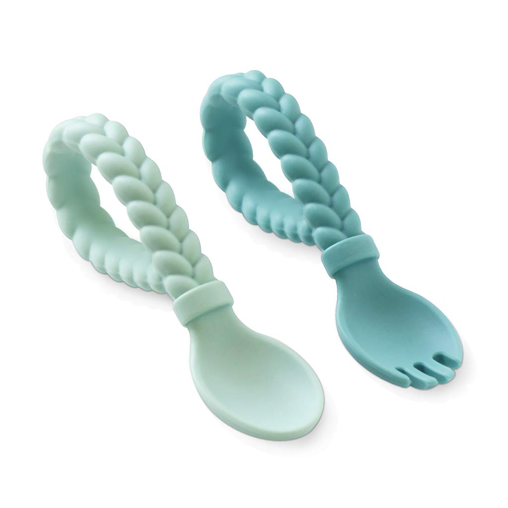 Itzy Ritzy Silicone Spoon Fork Set for Babies