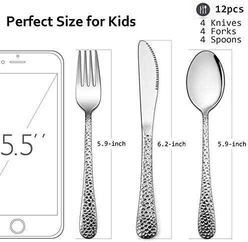 LIANYU Kids Flatware Set Cute Kids Utensils Perfect for Toddlers Toddler Tableware
