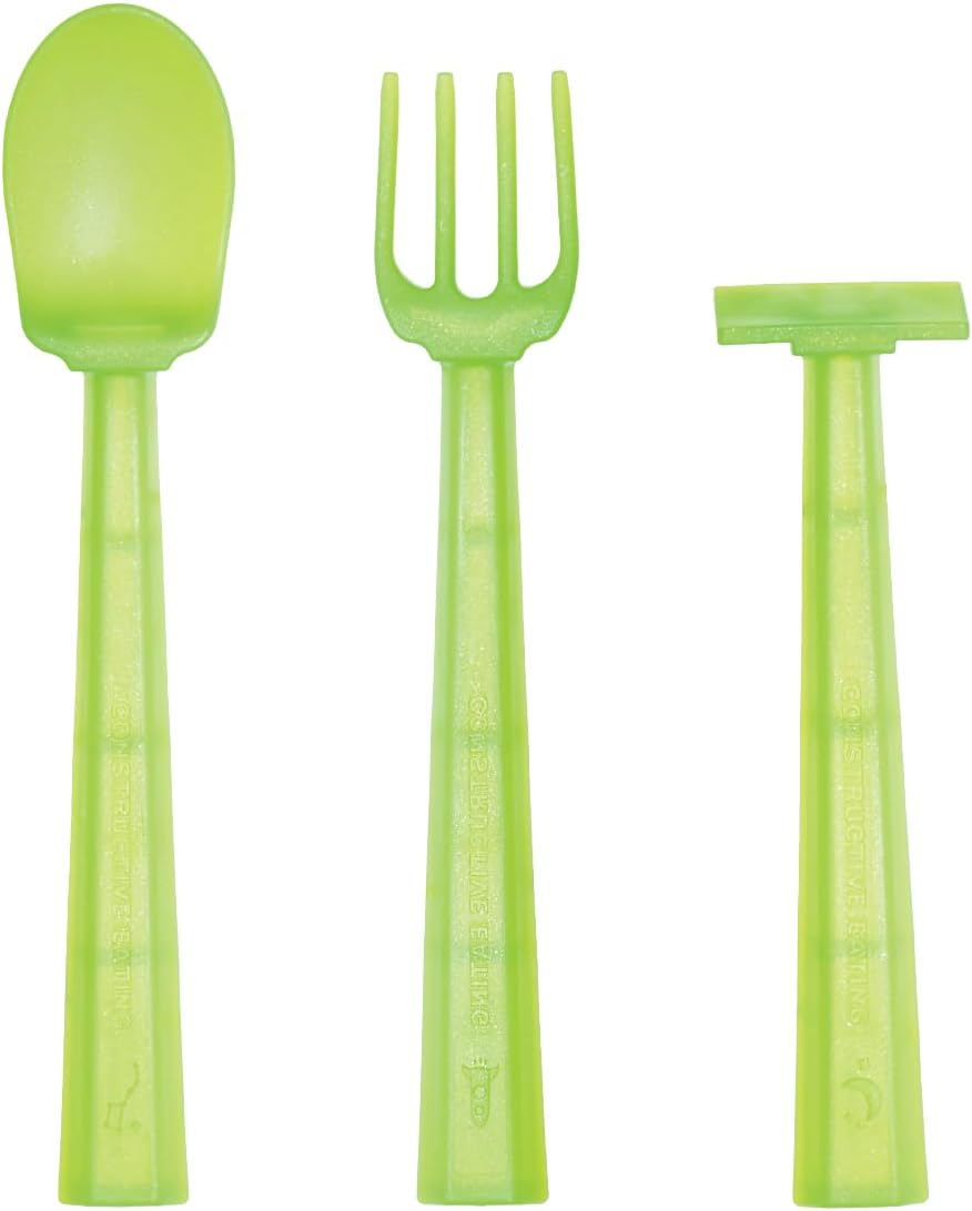 Constructive Eating Training Set - Space Alien Green