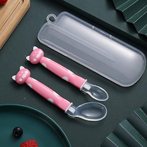 Safe Durable Cartoon Silicone Spoons for Kids