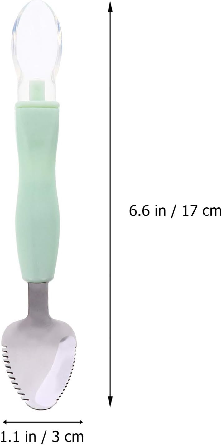 Twin silicone feeding spoons for kids