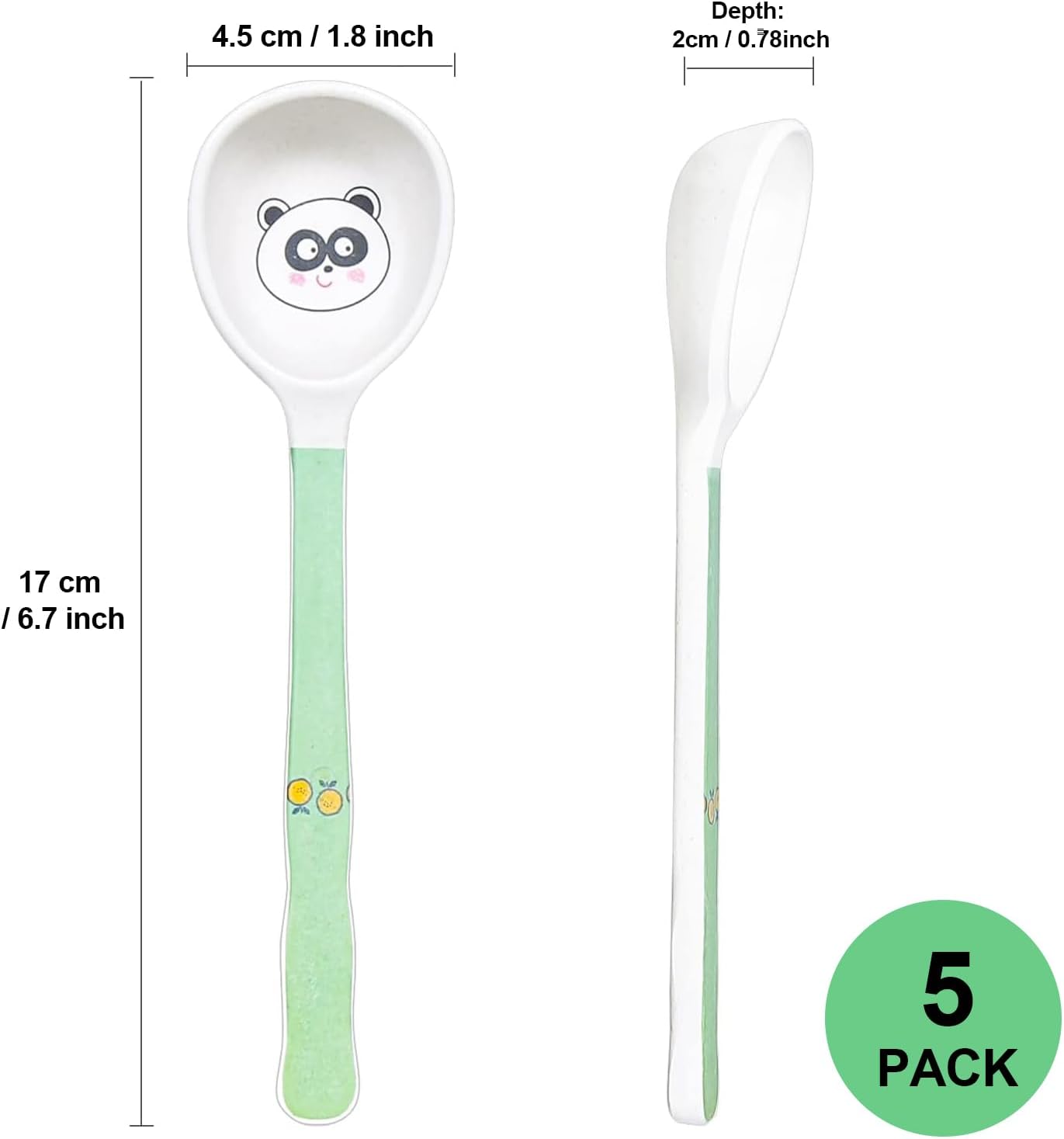 ShopWithGreen Eco Bamboo Kids Spoon Set