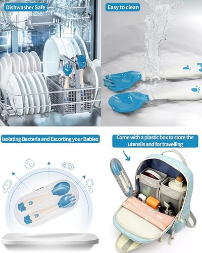 Deejoy Toddler Utensils Set with Travel Safe Case