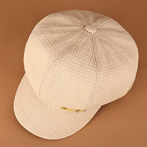 Womens Retro Octagonal Newsboy Cap