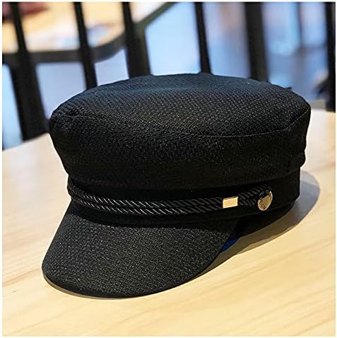 UPSTORE Womens Black Cabbie Cap for Fashion and All Seasons