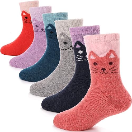 ANTSANG Merino Wool Hiking Socks for Toddlers