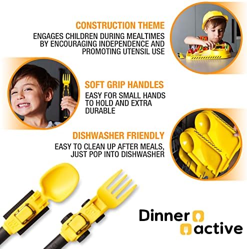 Construction Fun Toddler Utensil Set Loader Tractor