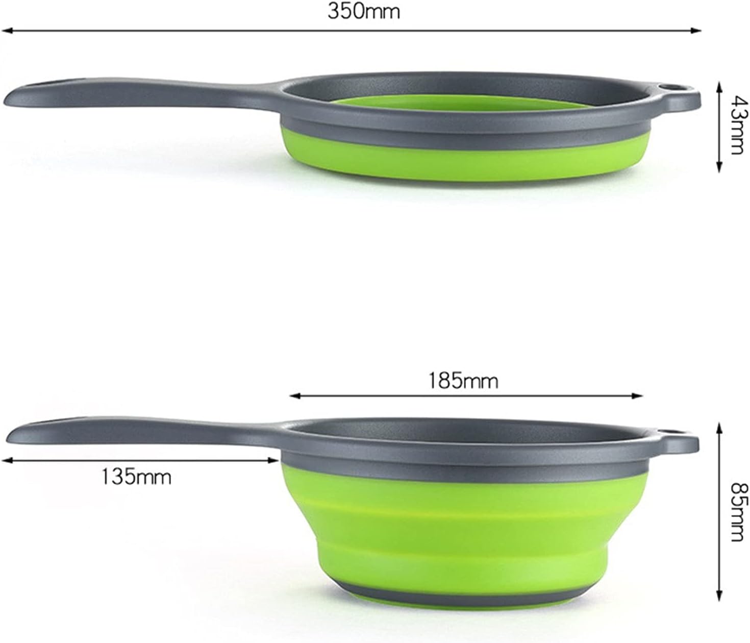 1400ml Folding Kitchen Red Water Scoop