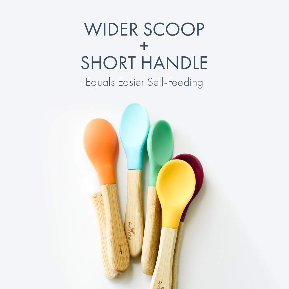 Perfect Rainbow Baby Spoon Set for Training Serving