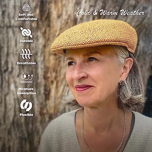 Bigalli Ascot Toyo Vented Newsboy Cap