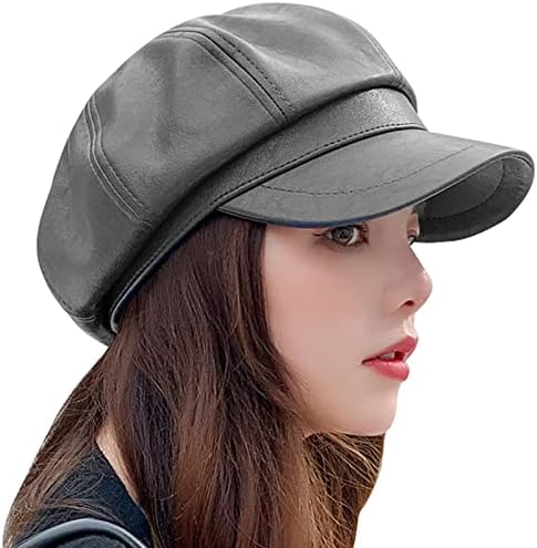 FEOYA Womens Leather Beret Design