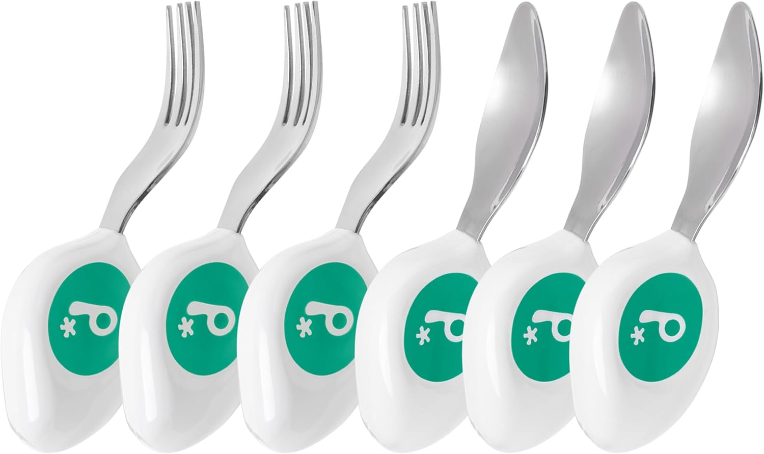 Doddl 6-Piece Spoon and Fork Set 3 Pairs