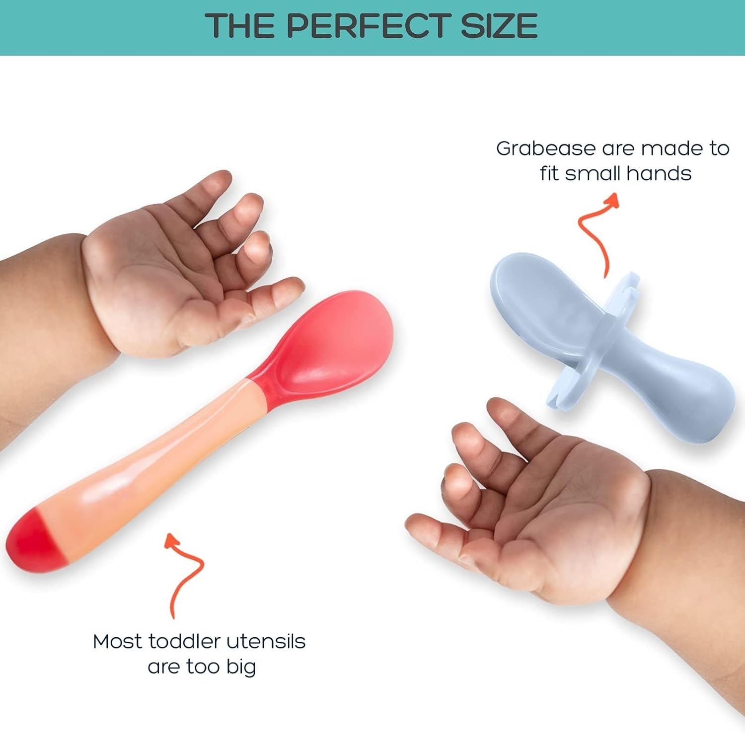 Grabease Baby Feeding Utensils Set Self-Feeding BPA-Free