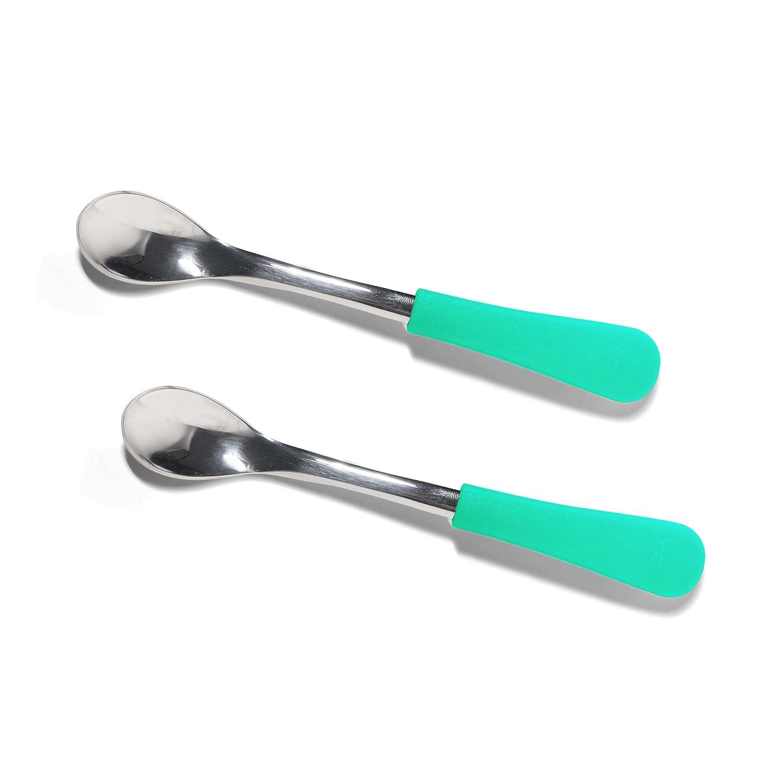 Avanchy Baby Feeding Set with Silicone and Stainless Steel Spoons