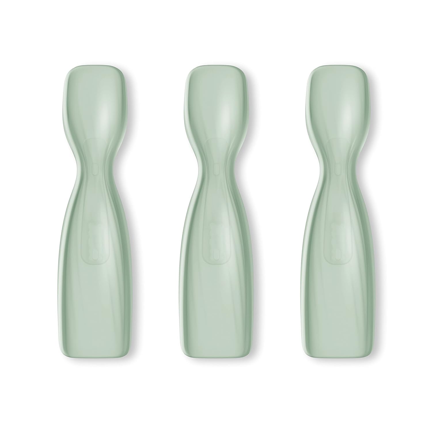 NUK Pretensi 70141 3-Pack Soft Baby Spoon Sturdy for Sips Snacks