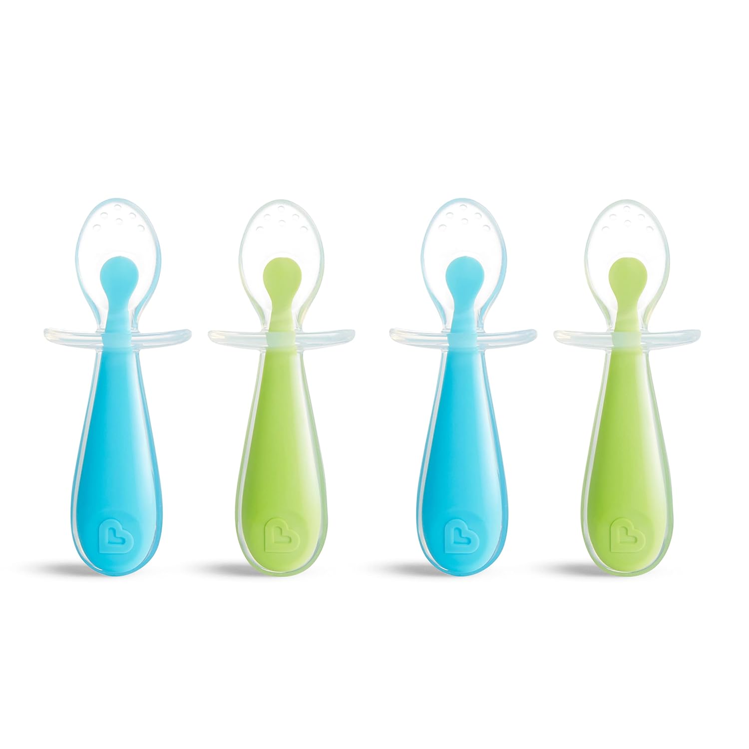 Munchkin Silicone Training Spoons with Choke Guard 4-Baby Set