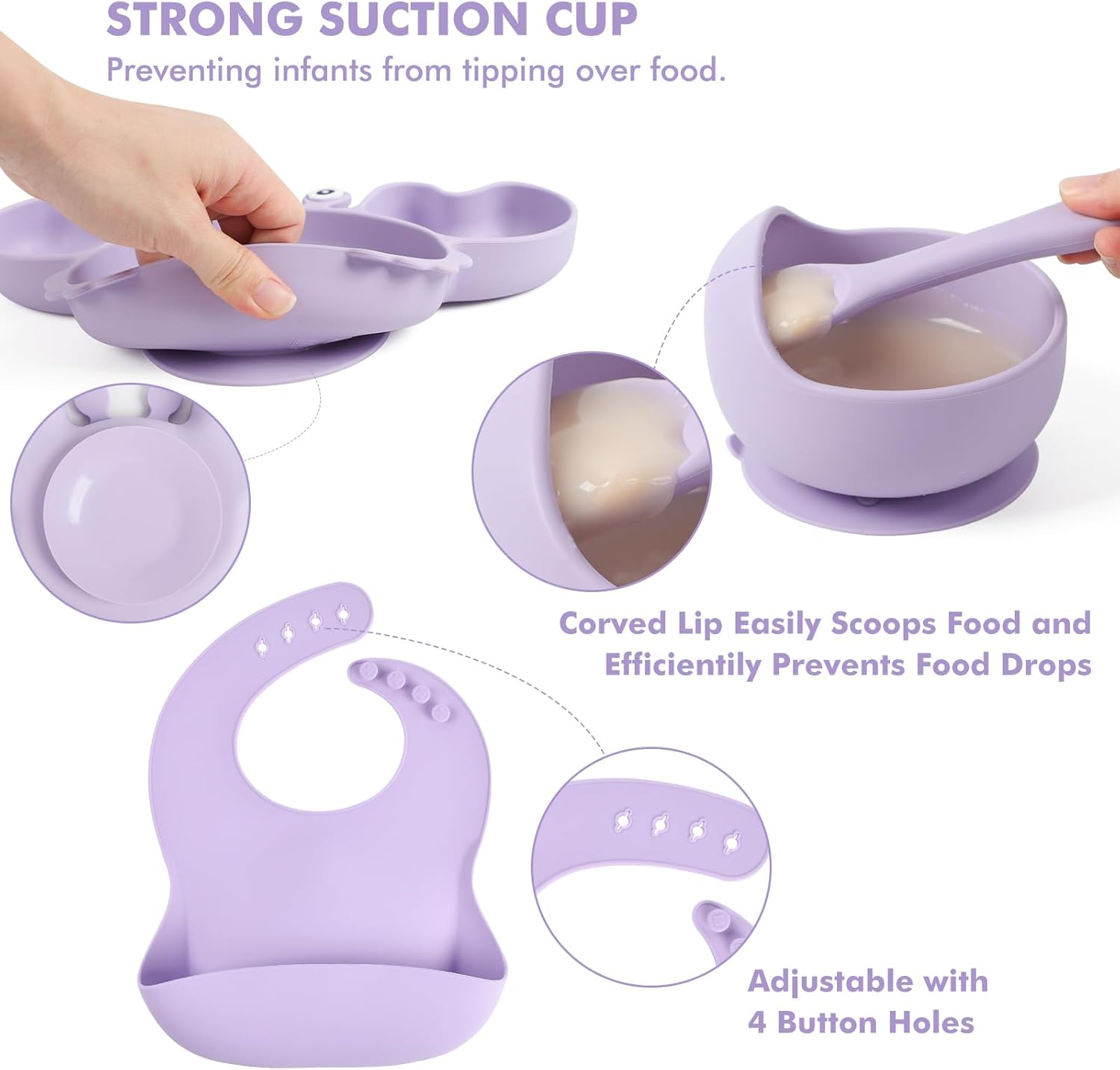Perfect Silicone Baby Feeding Set 15PCS