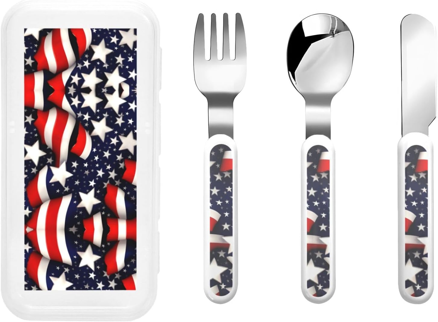 American Flag Flatware Set