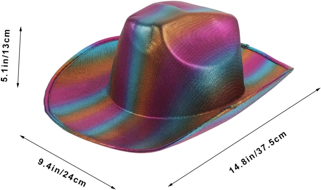 Sparkling Cowboy Hat LED Lighting Reusable and Durable