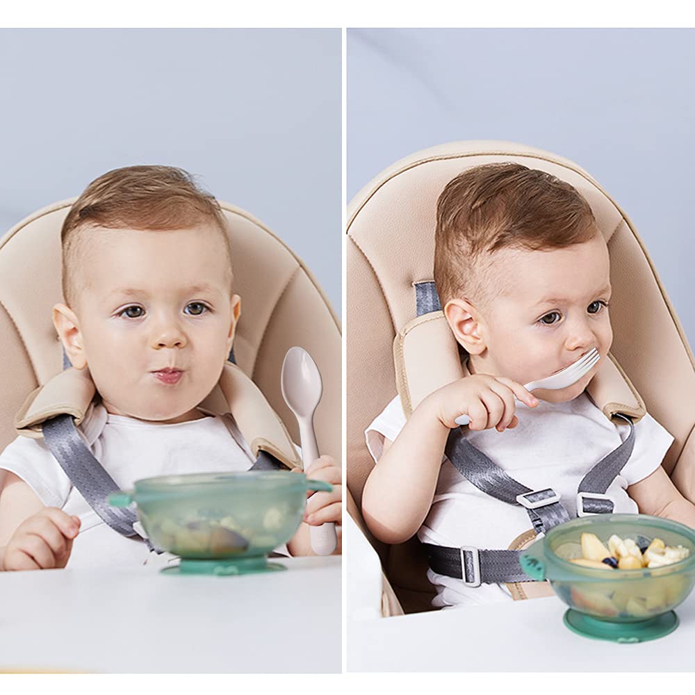 FUTGLOBAL 18-Piece Plastic Toddler Flatware Set