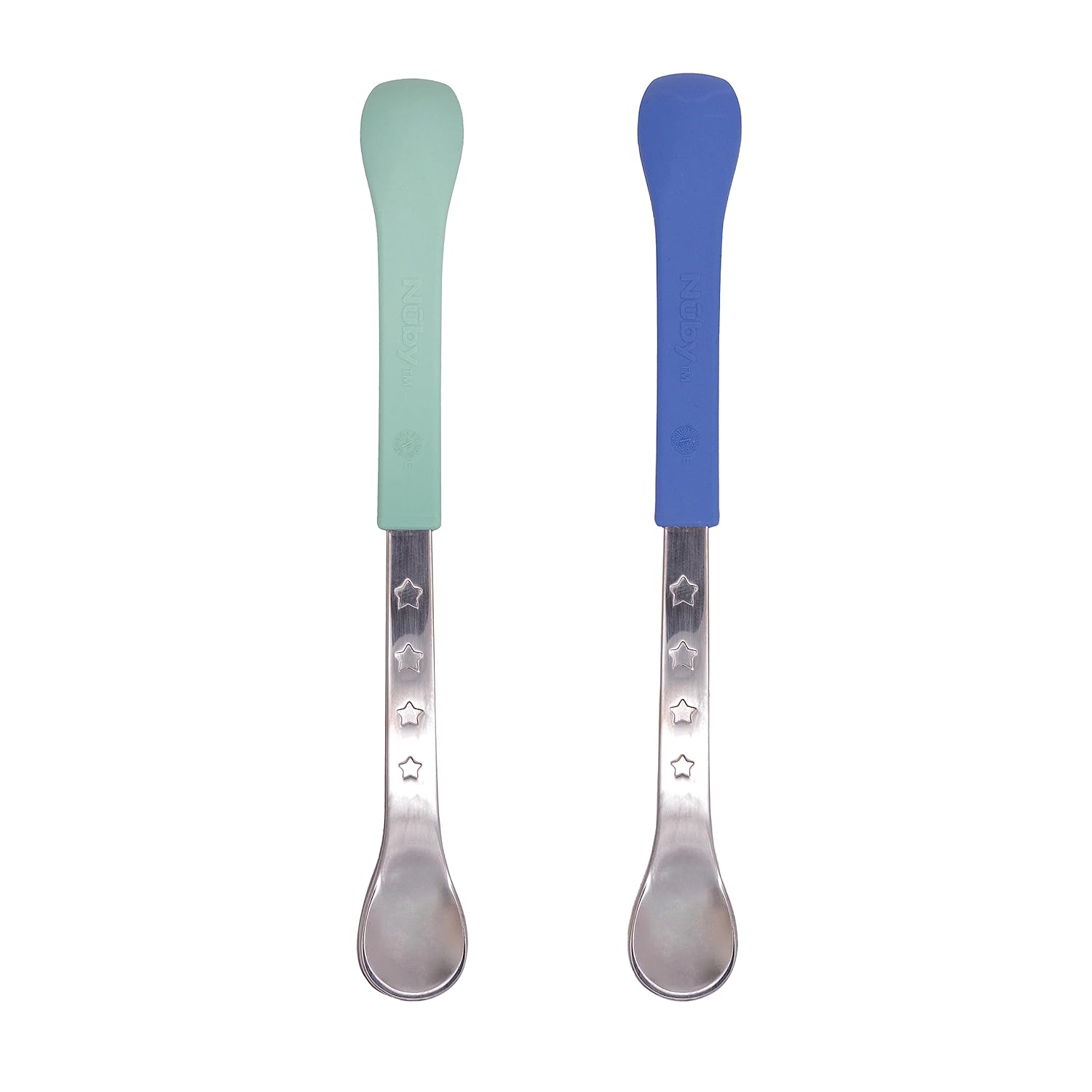 Nuby 2-in-1 Hot Safe Feeding Spoons
