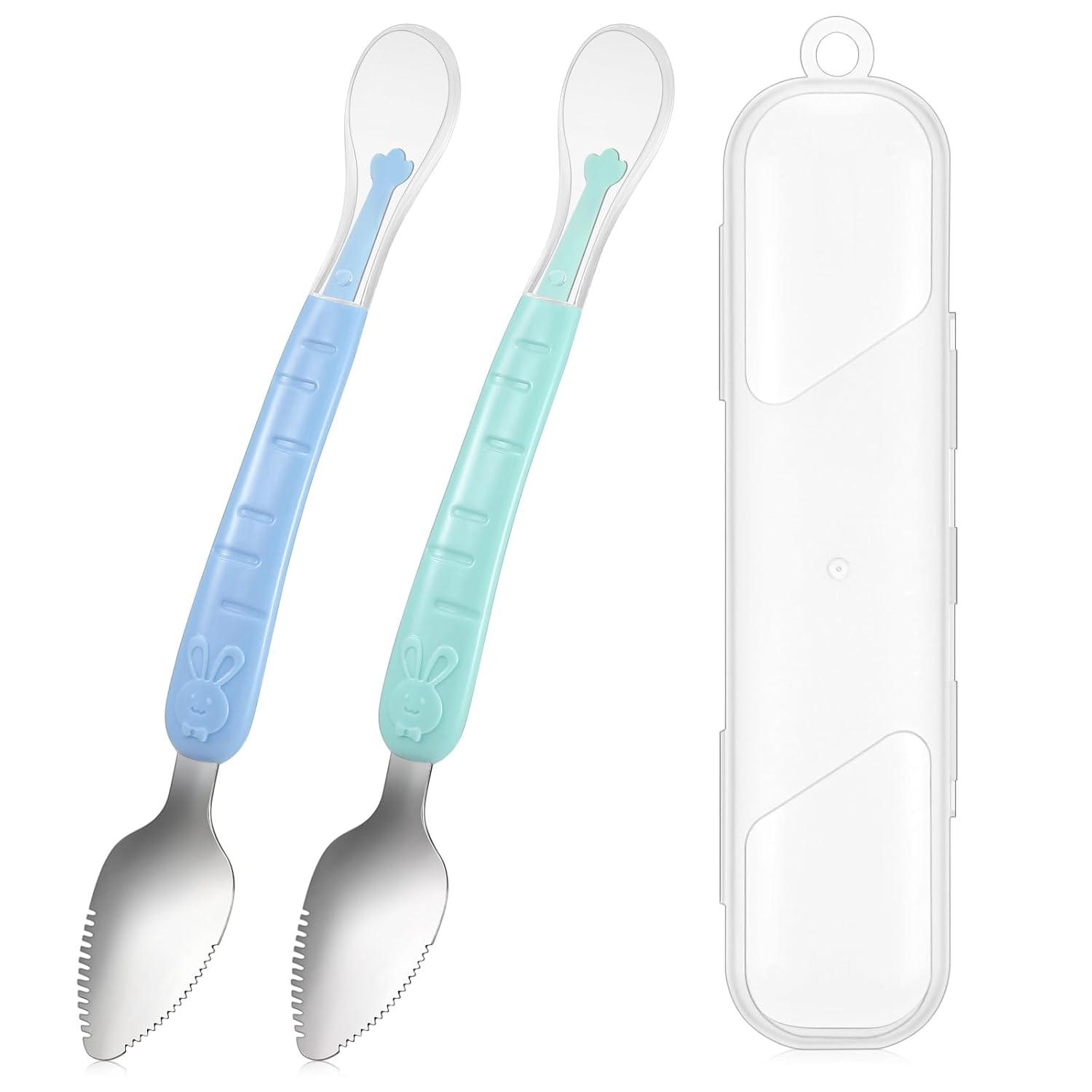 Dual Head Silicone Feeding Spoon for Babies