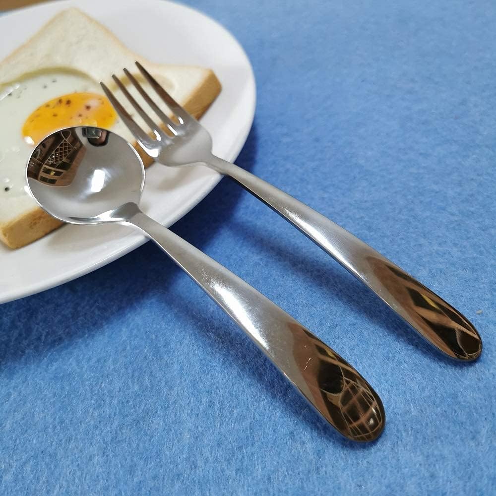 Stainless Steel Kids Silverware Set Mirror-Polished