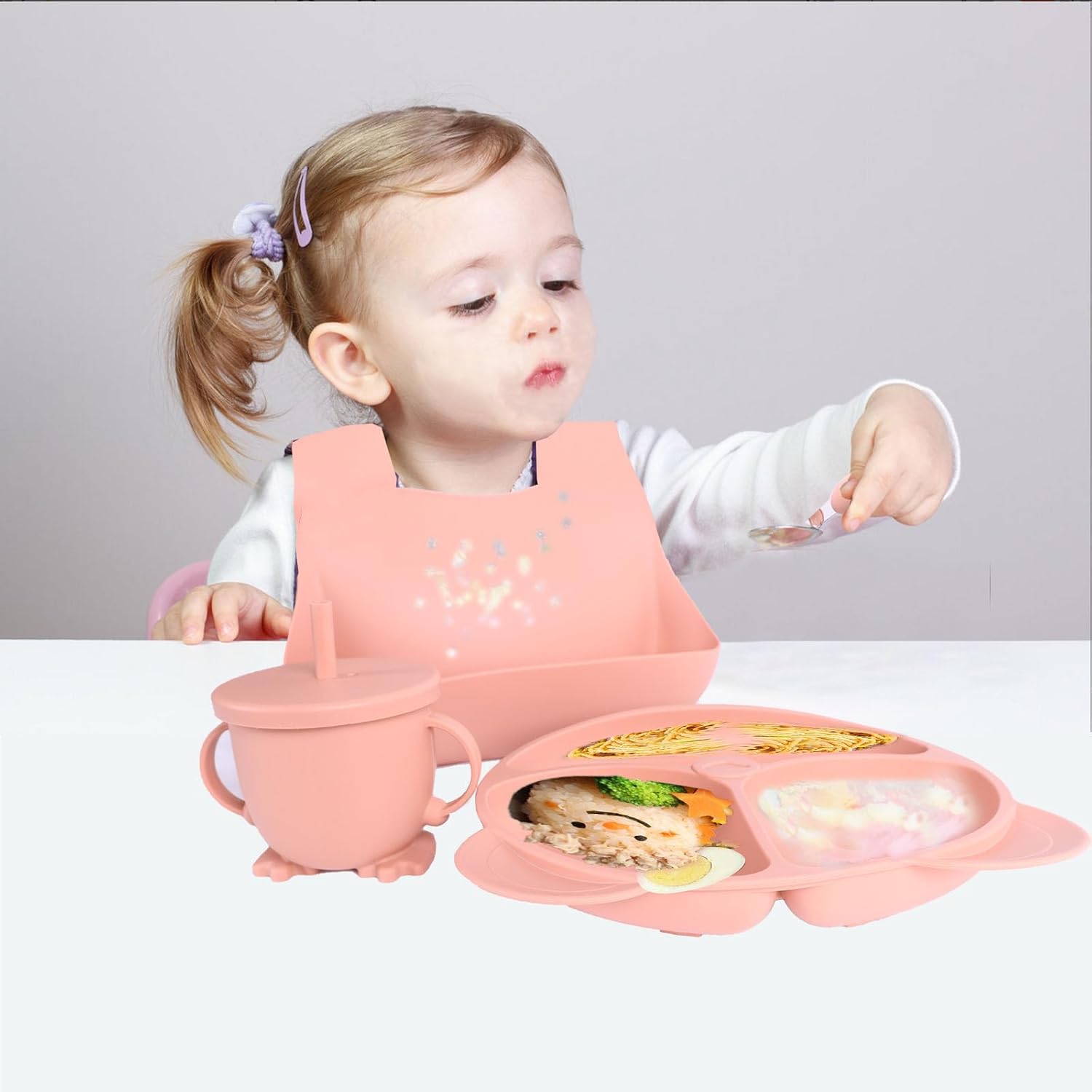 Silicone Baby Feeding Set Safe Perfect for Weaning