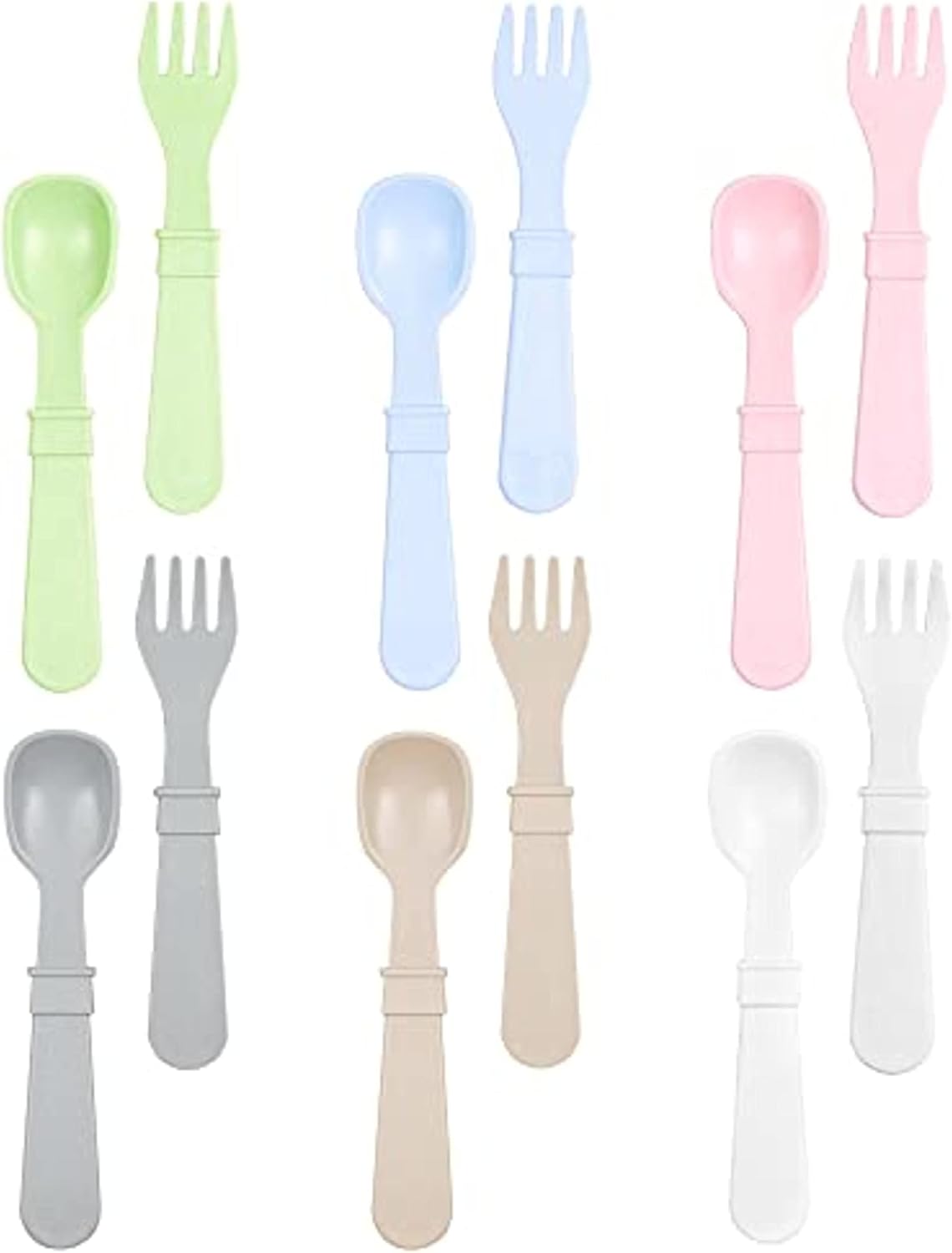 Re-Play Toddler Forks and Spoons Set Pack of 12