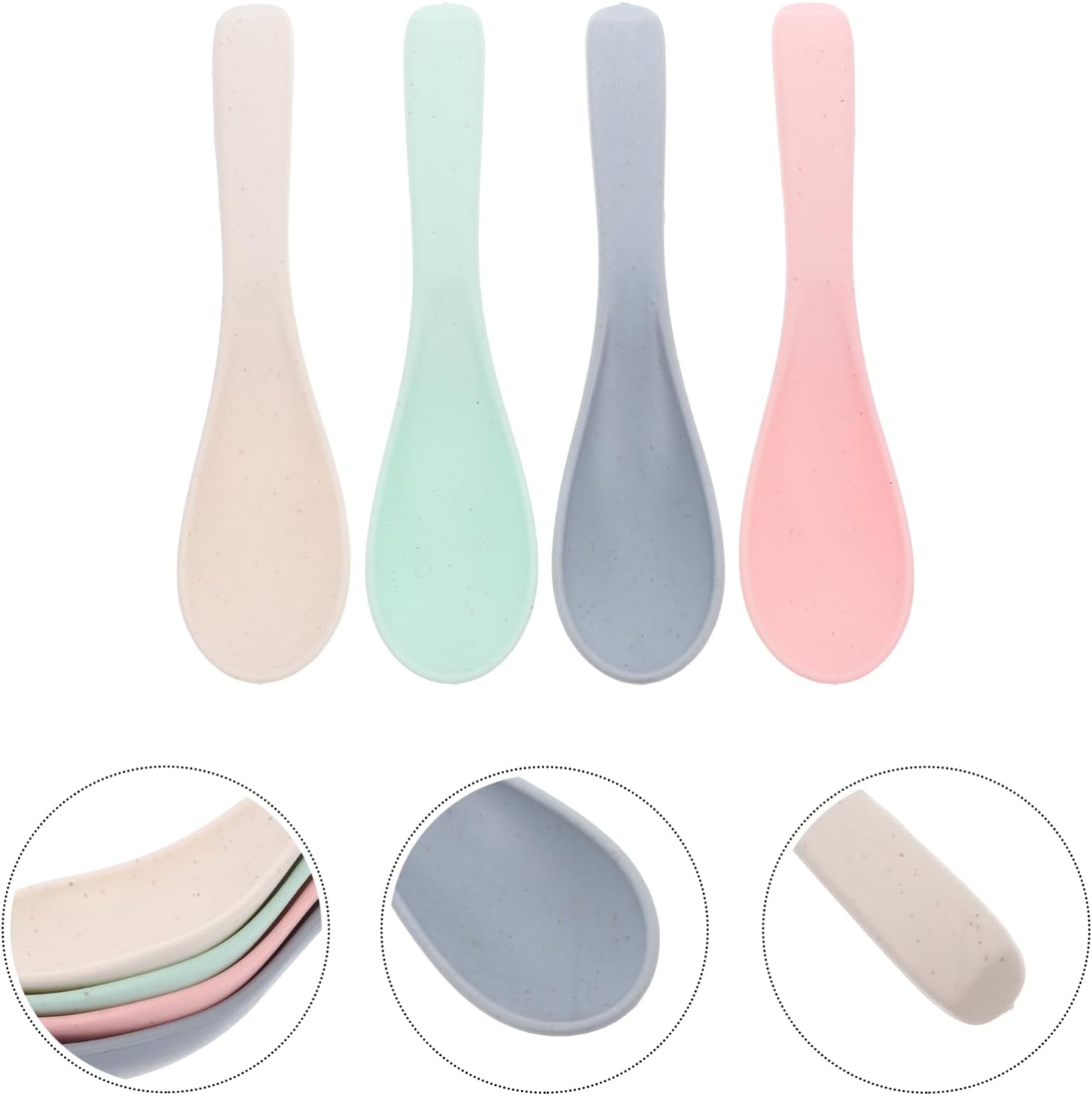 Ergonomic Safe Dinner Spoons for Kids