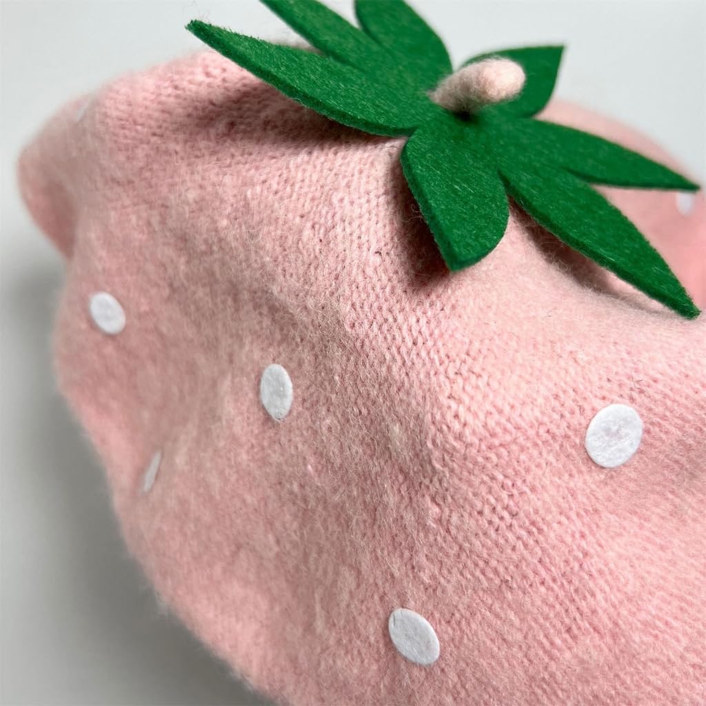 Strawberry Beret Cabbie Hat for Boys