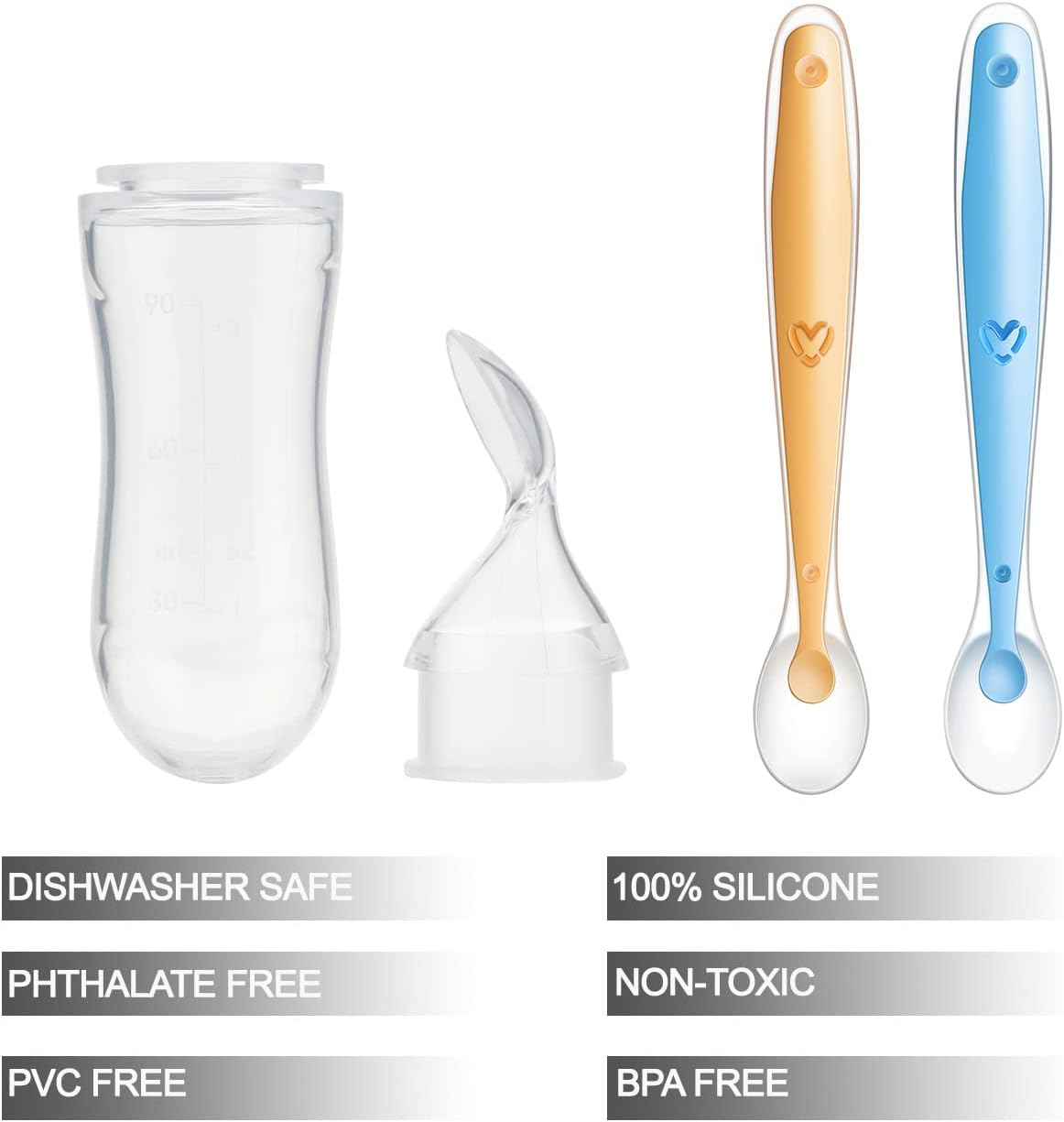 PandaEar 2 Pack Baby Food Dispenser