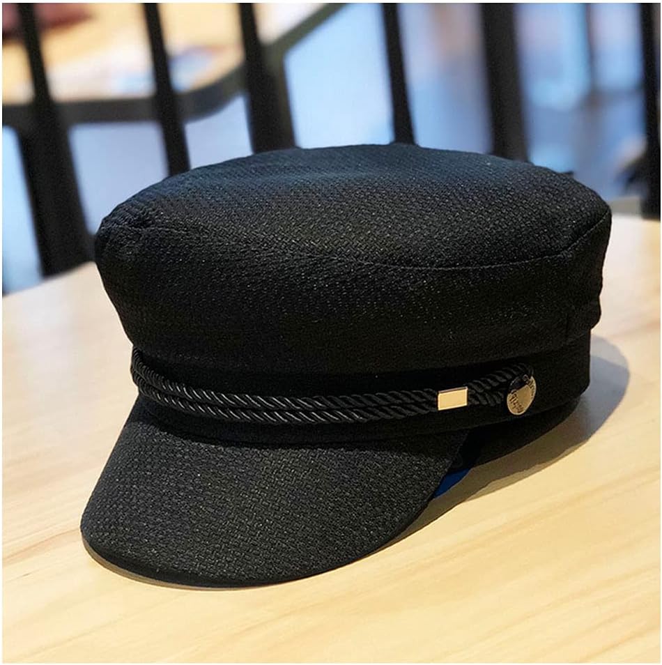 UPSTORE Womens Black Cabbie Cap for Fashion and All Seasons