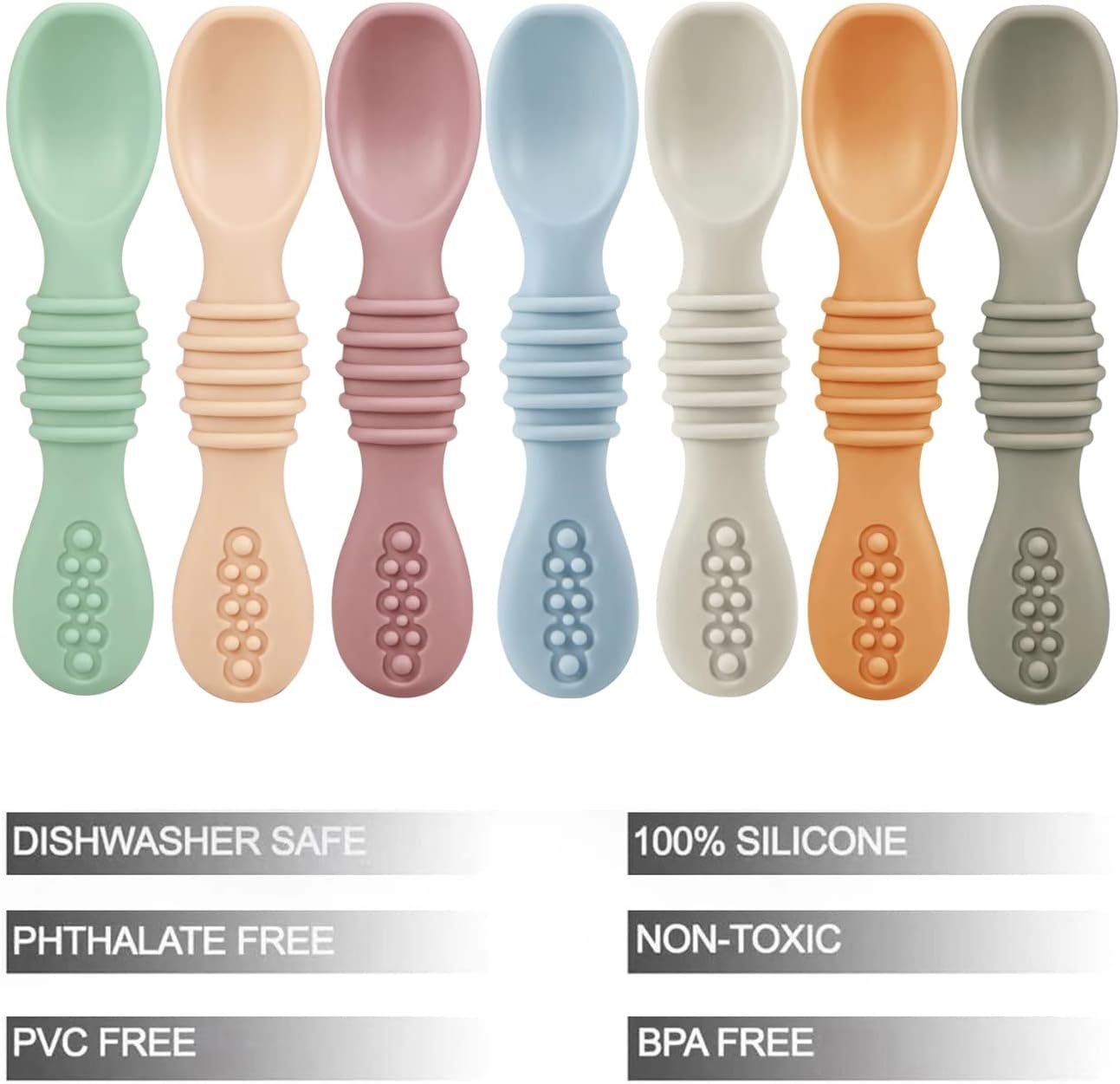 PandaEar 7-Piece Baby Led Spoons
