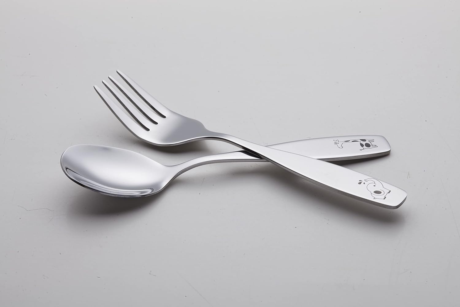 Exzact Kids Flatware 6pcs Safari Set - Dishwasher Safe