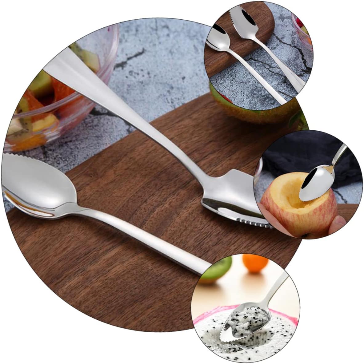 Sturdy Spoons Set for Kids Adults