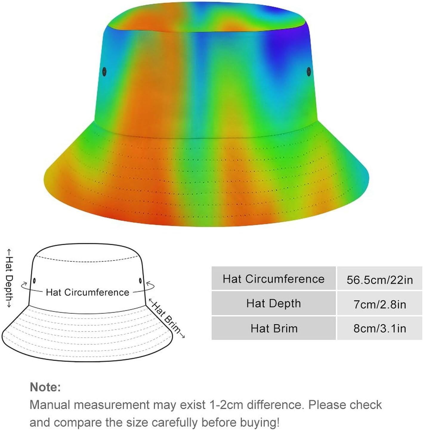 Tortilla Wrap Bucket Hat for Men Women