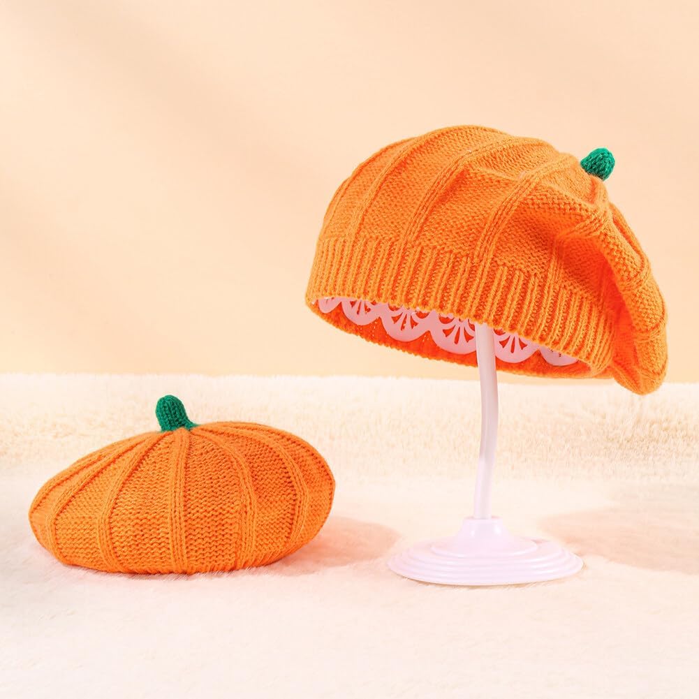 Perfect Halloween pumpkin Beret for Kids
