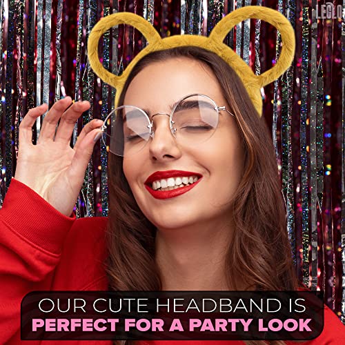 Yellow Bear Non-Slip Plush Hair Accessory