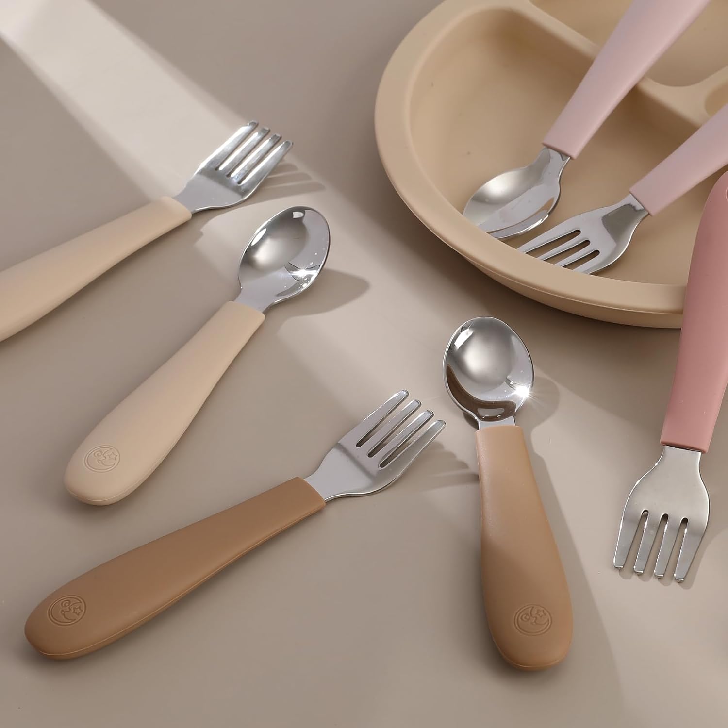 Coix Foam toddler utensils - Love Safe and Durable for Little Ones
