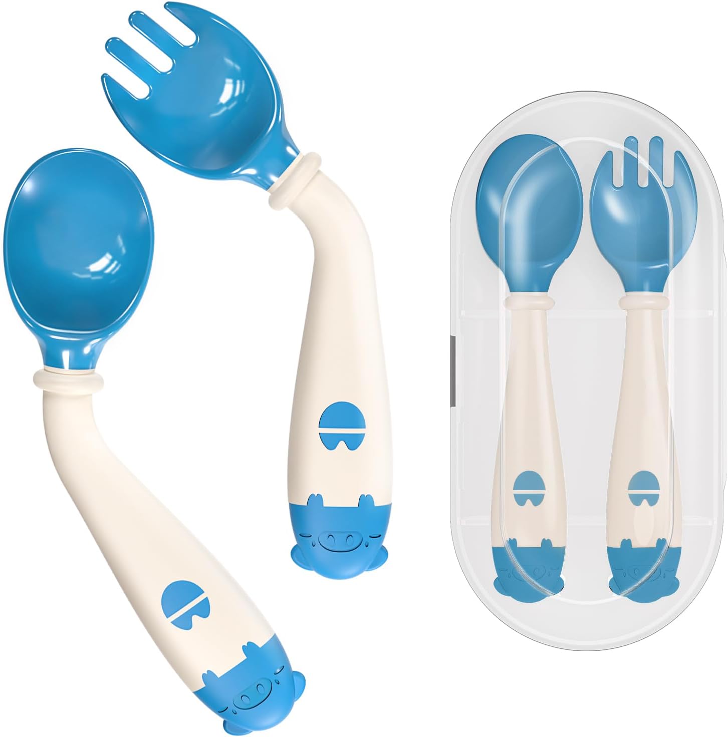 Deejoy Toddler Utensils Set for Self-Feeding
