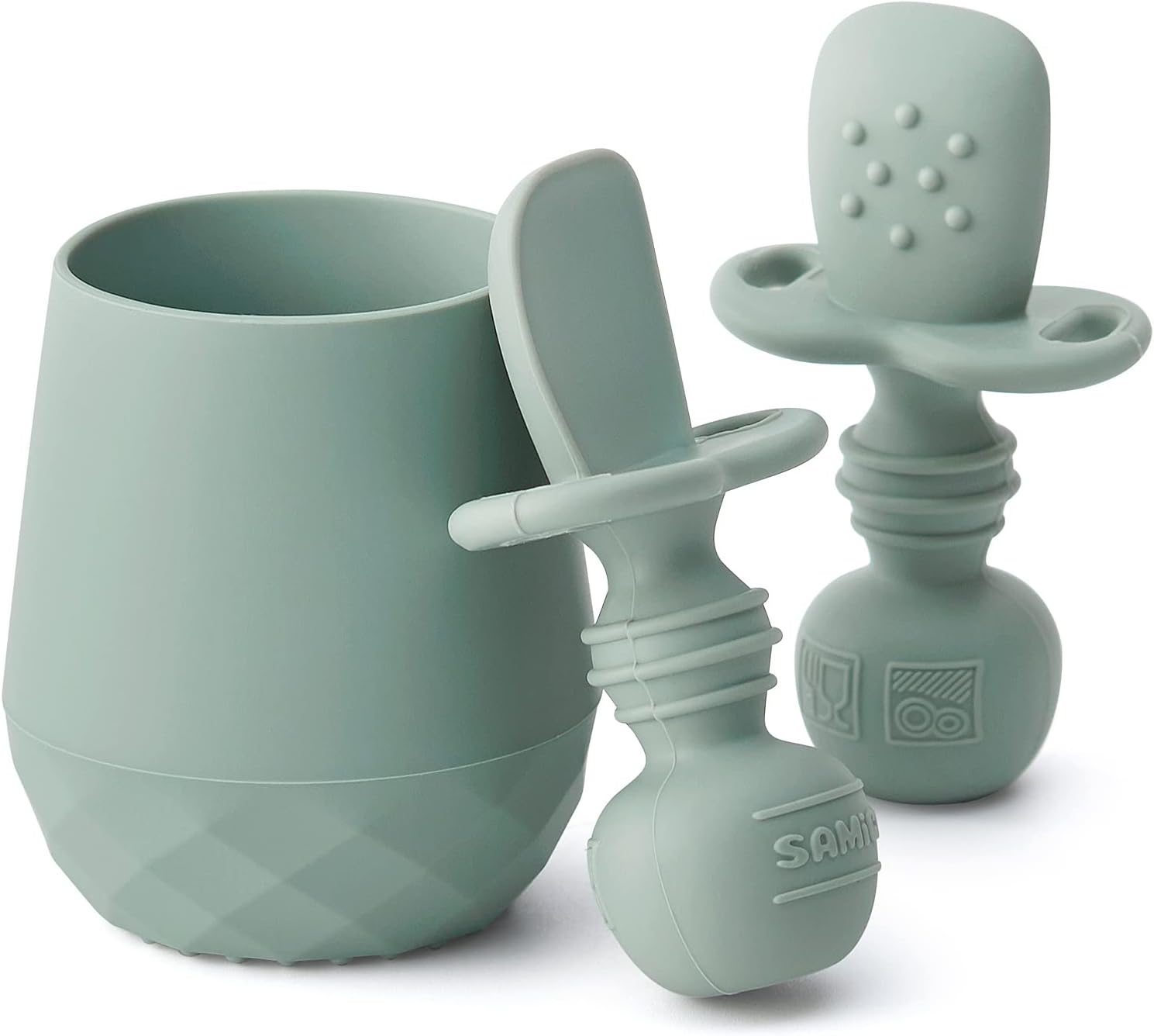 SAMiGO Silicone Baby Utensils Set